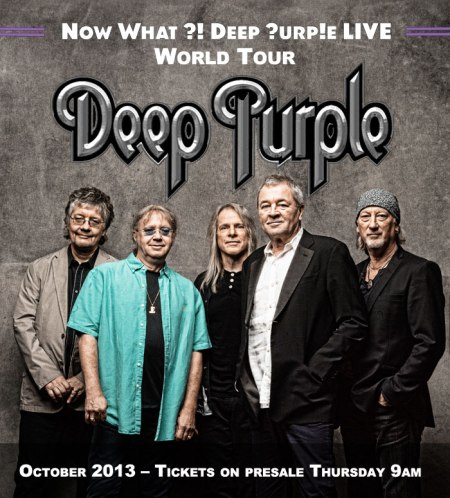 NOW What tour advert Deep Purple