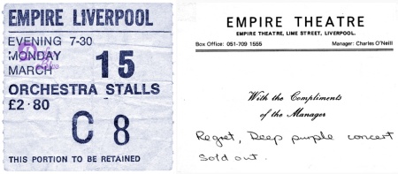 Deep Purple Liverpool Empire Theatre 1976