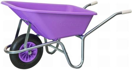 Purple wheelbarrow