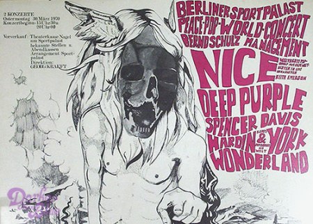 Deep Purple Peace Pop World poster March 1970